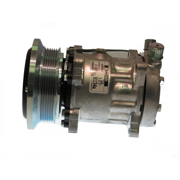 Picture of Genuine Sanden SD7H15SHD Compressor, w/ 6 Groove Clutch - New