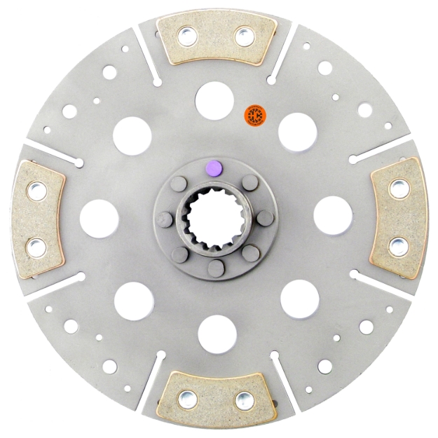 Picture of 10-3/4" Transmission Disc, 4 Pad, w/ 1-9/16" 14 Spline Hub - Reman