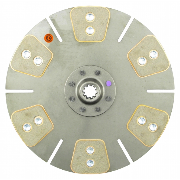 Picture of 13" Transmission Disc, 6 Pad, w/ 1-1/8" 10 Spline Hub - Reman