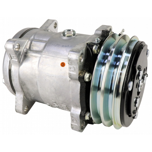 Picture of Genuine Sanden SD5H14 Compressor, w/ 2 Groove Clutch - New
