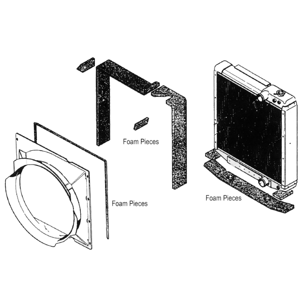 Picture of Radiator Cushion Foam Kit for Case IH 7000 Series