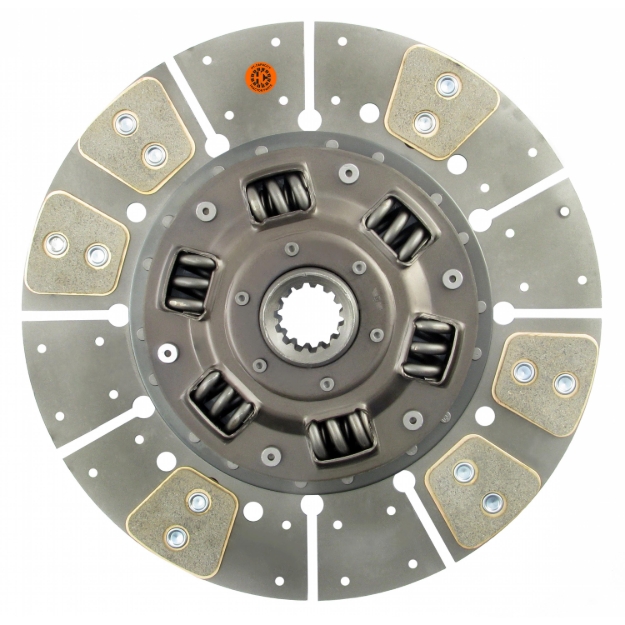 Picture of 14" Transmission Disc, 6 Pad, w/ 1-9/16" 14 Spline Hub - Reman