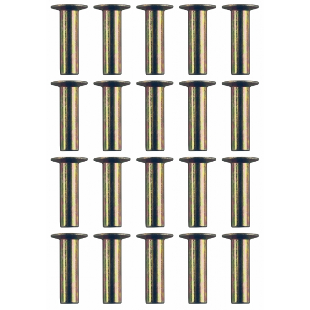 Picture of Brake Pad Rivets, .671" Brass Plated, (Pkg. of 20)