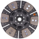 Picture of 13" Transmission Disc, 6 Pad, w/ 1-3/8" 12 Spline Hub - New