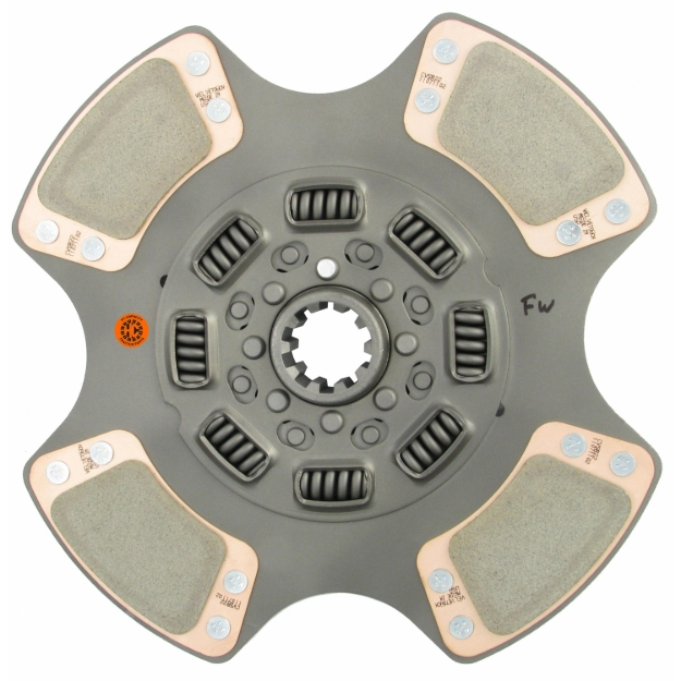 Picture of 14" Transmission Disc, 4 Pad, w/ 1-3/4" 10 Spline Hub - Reman