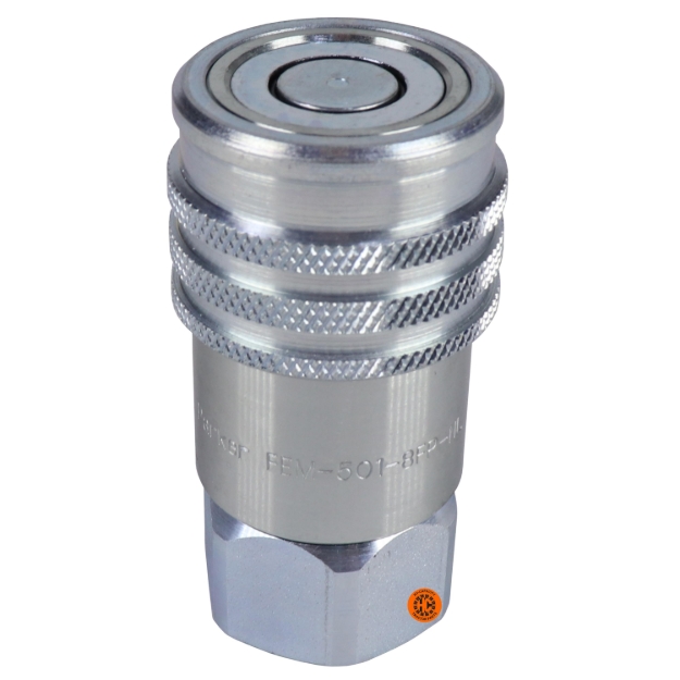 Picture of Parker Flat Face Hydraulic Breakaway Coupler, Non-Spill, Female, Genuine OEM Style