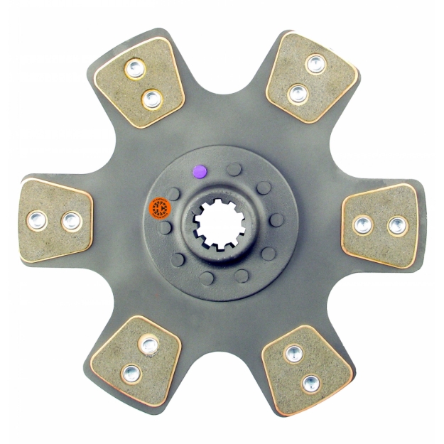 Picture of 12" Transmission Disc, 6 Pad, w/ 1-1/2" 10 Spline Hub - Reman