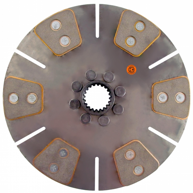 Picture of 11" Transmission Disc, 6 Pad, w/ 1-9/16" 20 Spline Hub - Reman