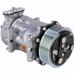 Picture of Genuine Sanden SD7H15 Compressor, w/ 8 Groove Clutch - New