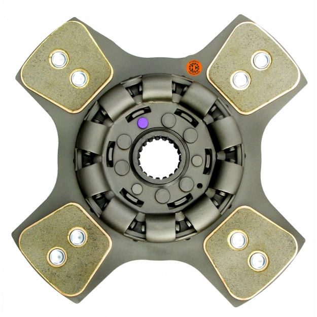 Picture of 12" Transmission Disc, 4 Pad, w/ 1-1/2" 19 Spline Hub - Reman