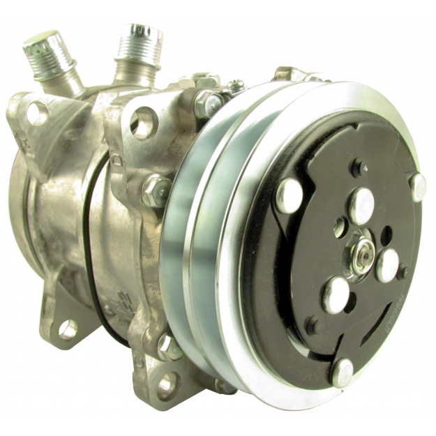 Picture of Genuine Sanden SD5H09 Compressor, w/ 2 Groove Clutch - New