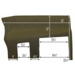 Picture of Rear Panel, Multi-Brown Vinyl w/ Formed Plastic