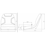 Picture of Bucket Seat, Black Vinyl