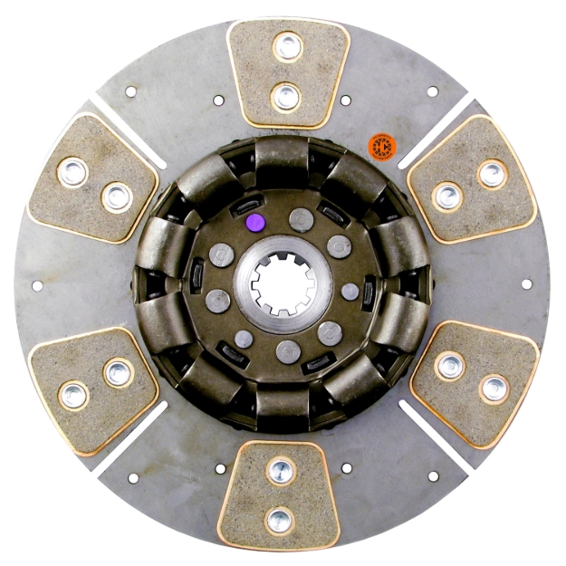 Picture of 11" Transmission Disc, 6 Pad, w/ 1-1/4" 10 Spline Hub - New