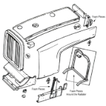 Picture of Radiator Cushion Foam Kit for Allis Chalmers 7000 Series