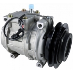 Picture of Nippondenso 10PA15C Compressor, w/ 1 Groove Clutch - New