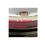 Beacon flash type push button