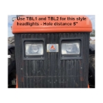 AGCO RT150 TBL1 and TBL2 headlights