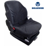 Picture of Grammer MSG85/721 Mid Back Seat, Black & Gray Fabric w/ Mechanical Suspension