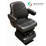Picture of Sears Backhoe Mid Back Seat, Black Vinyl w/ Mechanical Suspension