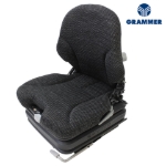 Picture of Grammer MSG75/531 Low Back Seat for Skid Steers & Forklifts, Black Fabric w/ Air Suspension