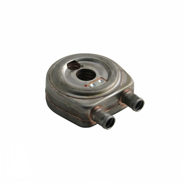 Picture of Engine Oil Cooler, 6 Plate, Straight Nipples, Doughnut Type