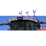 CIH Combine common cab placement	