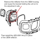 Picture of LED-6901 Hi-Lo - for JD 6xxx - 7xxx with premium headlights