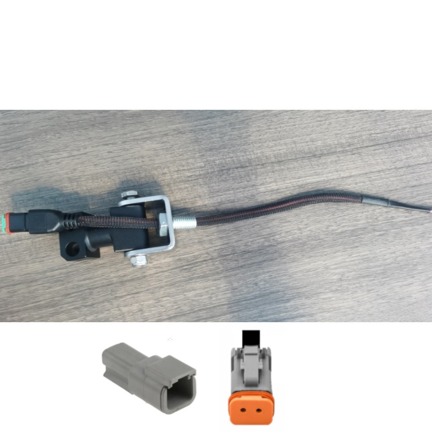 Picture of DT slim wire to DTM  15".  For use with hollow bolt LL0723. For LED-760 / LED-765 "Solid Mount" only.