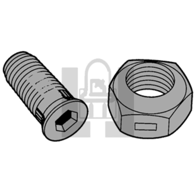 Picture of HCC 9/16"LONG BLT&NUT 50pck