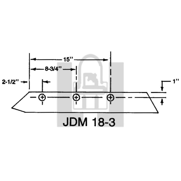 Picture of JD 18" 3 BOLT HARDFACED *