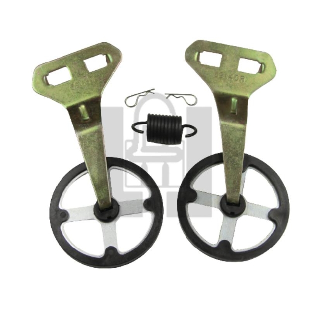 Picture of Rotating Scraper kit with poly coated scrapers.