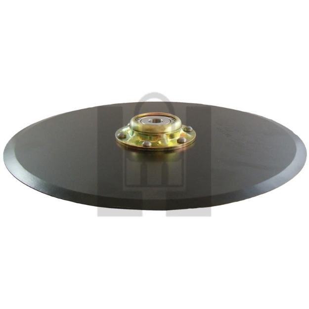 Picture of Seed Disc Opener assembly for Great plains. 13.5" x 4 mm thick blade.