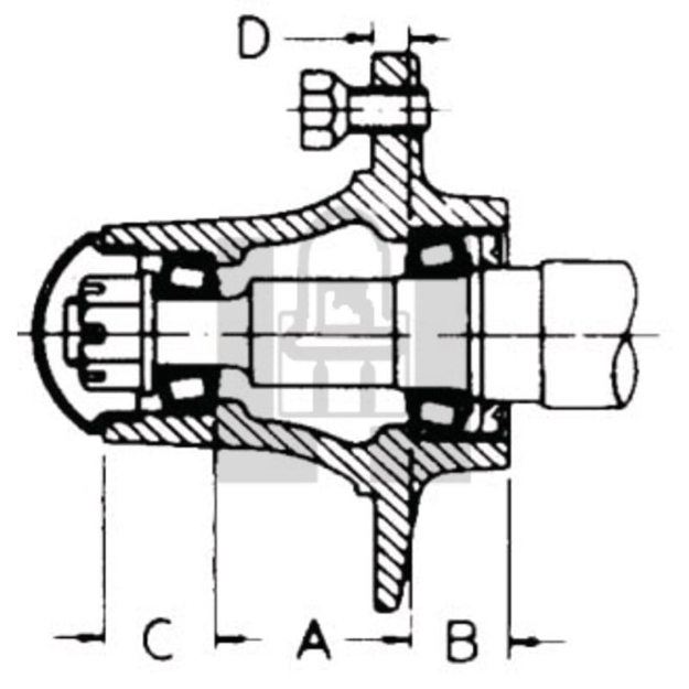 Picture of 4 BOLT AG HUB 280510
